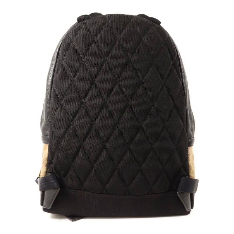 BURBERRY 帆布/牛皮皮革Abbeydale Backpack金扣背包-1