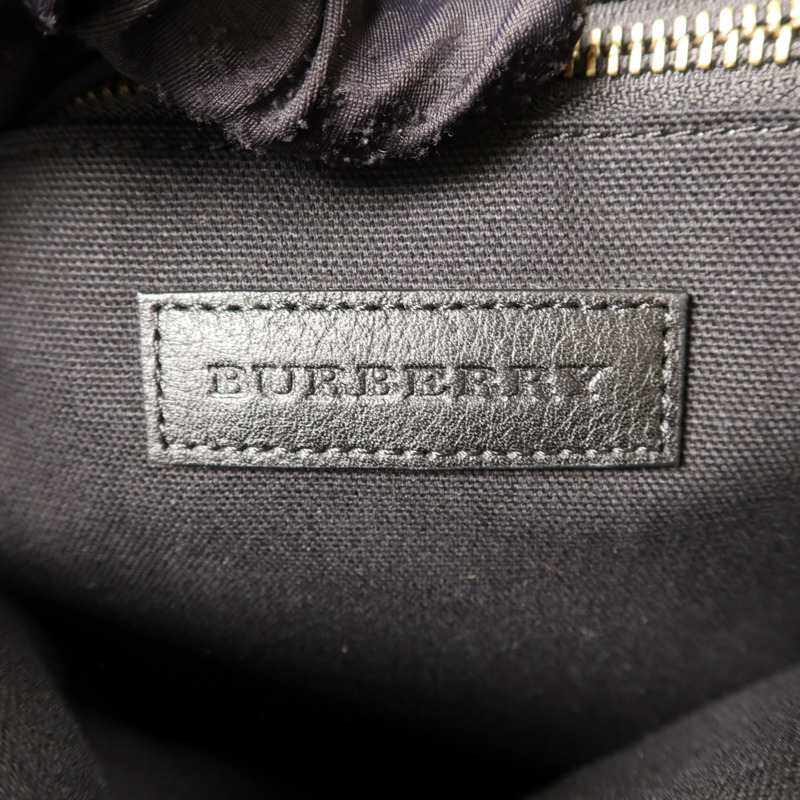 BURBERRY 帆布/牛皮皮革Abbeydale Backpack金扣背包-5
