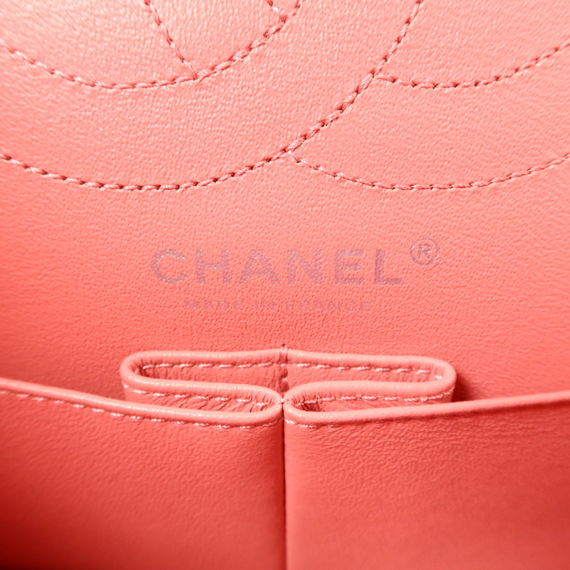 CHANEL 斜紋軟呢2.55 Small Shoulder Bag銀扣鏈帶肩背袋-5