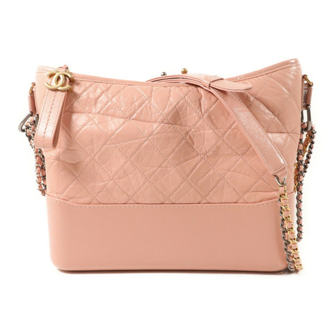 CHANEL 牛皮皮革Gabrielle Medium鏈帶肩背袋