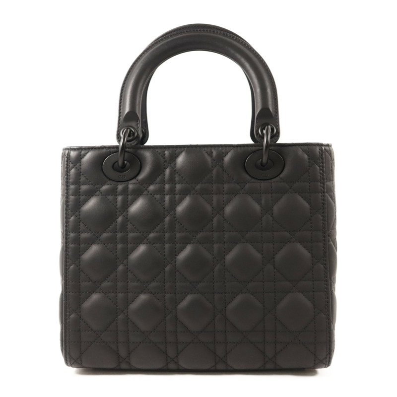 Dior 牛皮皮革Lady Dior Medium手挽肩背兩用袋-1