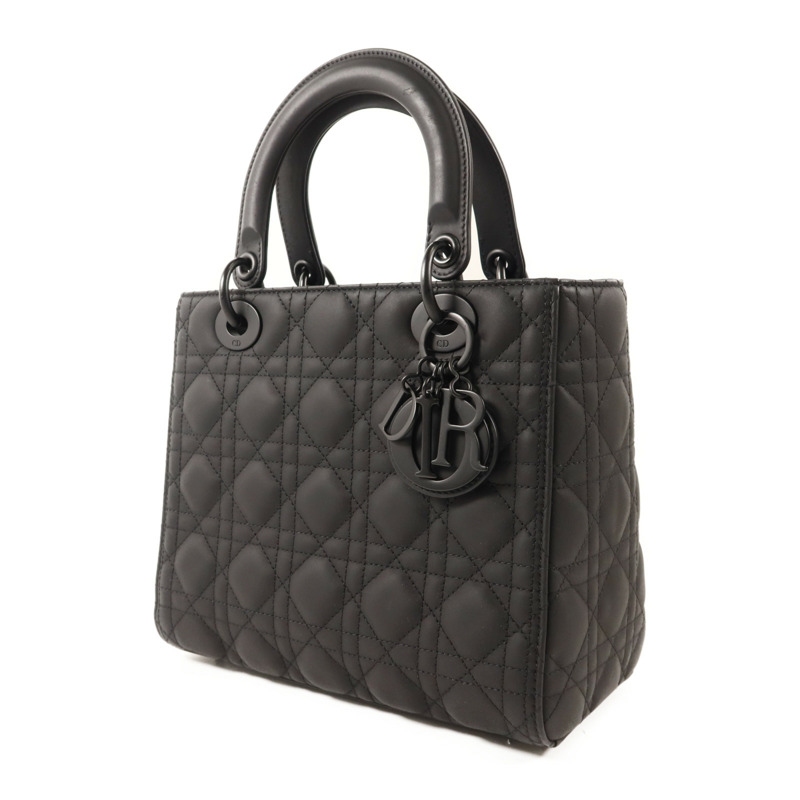 Dior 牛皮皮革Lady Dior Medium手挽肩背兩用袋-2