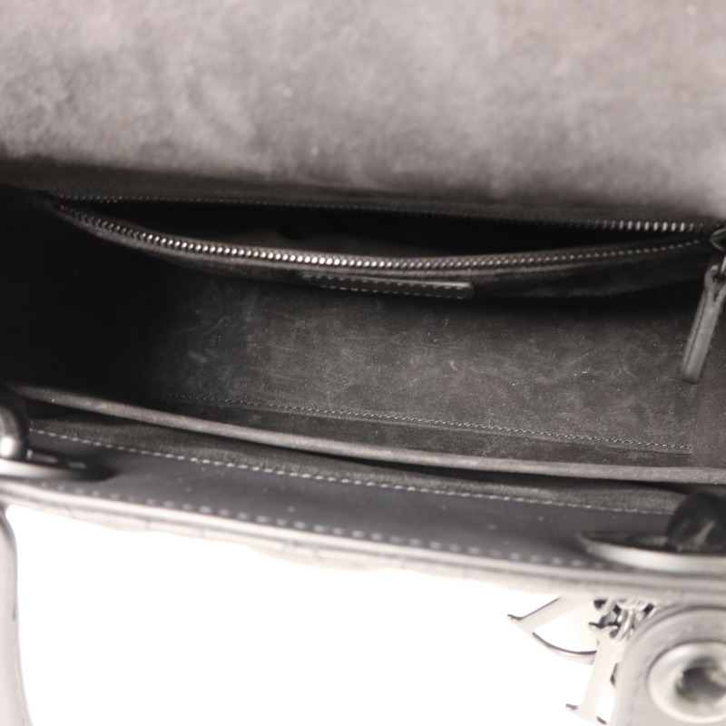 Dior 牛皮皮革Lady Dior Medium手挽肩背兩用袋-4