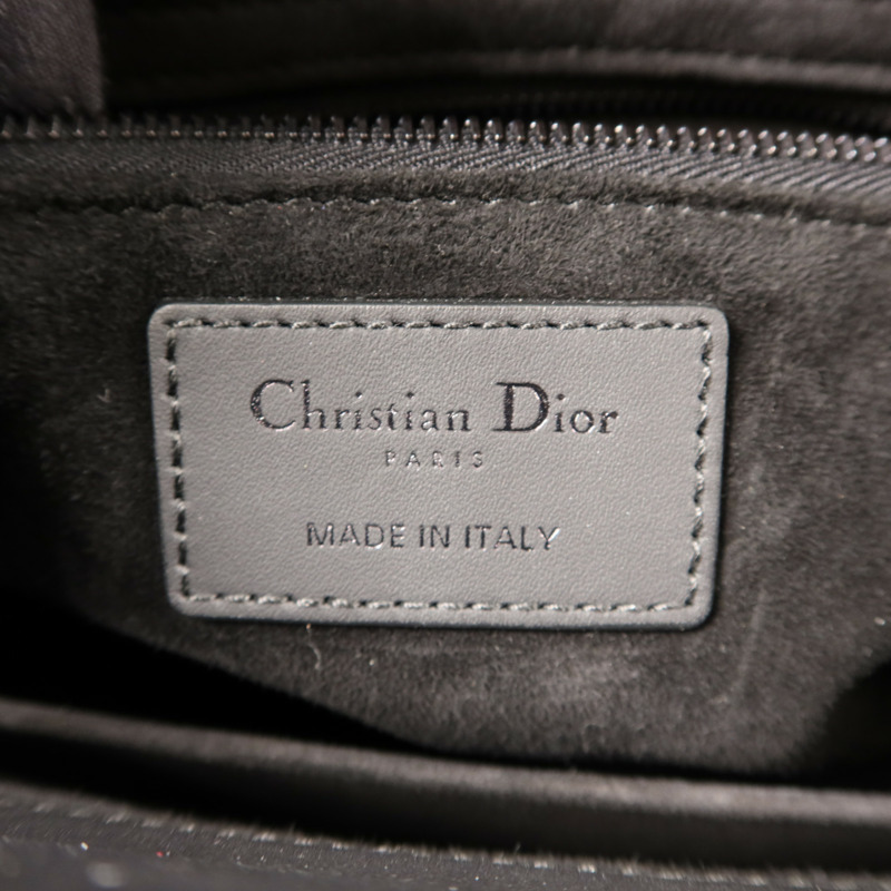 Dior 牛皮皮革Lady Dior Medium手挽肩背兩用袋-5