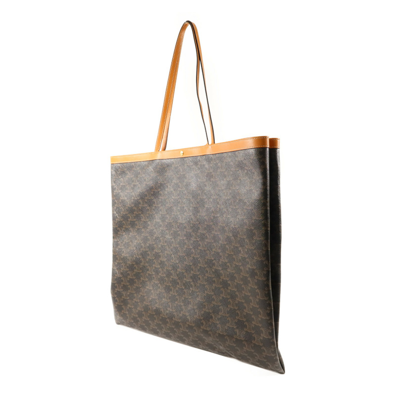 CELINE 塗層帆布Large Flat Shopper金扣手挽袋-2