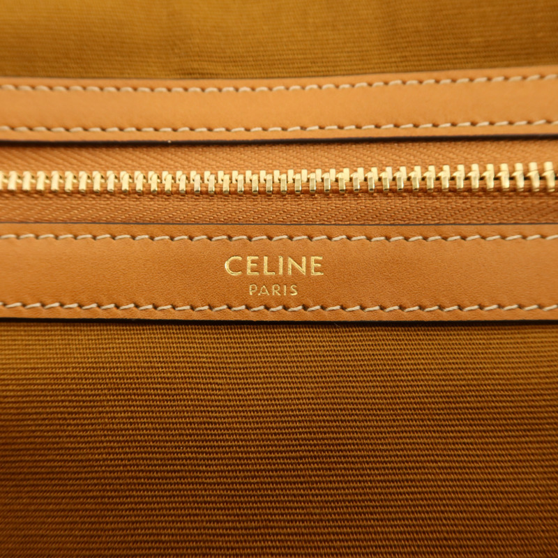 CELINE 塗層帆布Large Flat Shopper金扣手挽袋-5