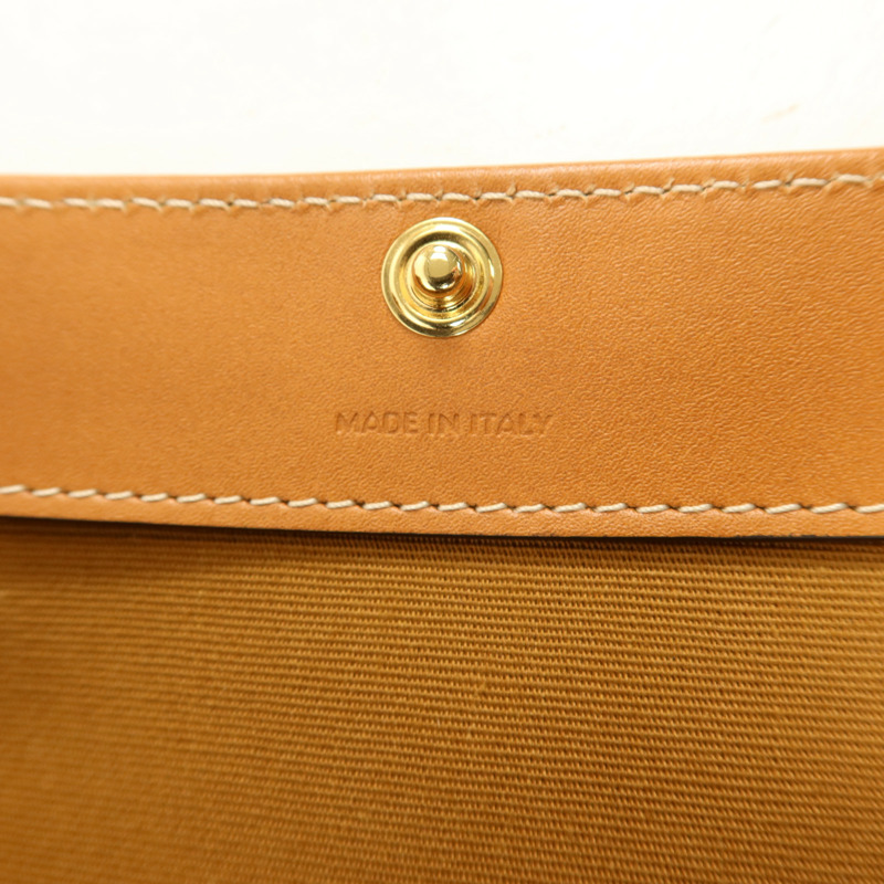CELINE 塗層帆布Large Flat Shopper金扣手挽袋-6