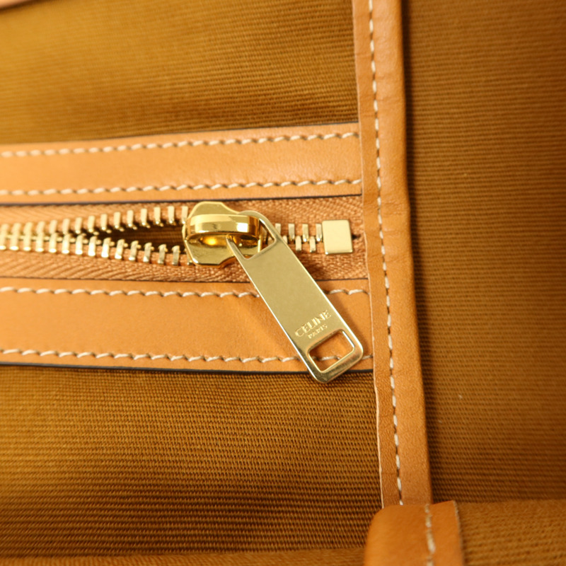 CELINE 塗層帆布Large Flat Shopper金扣手挽袋-10