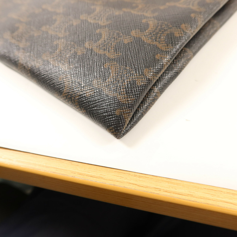 CELINE 塗層帆布Large Flat Shopper金扣手挽袋-12