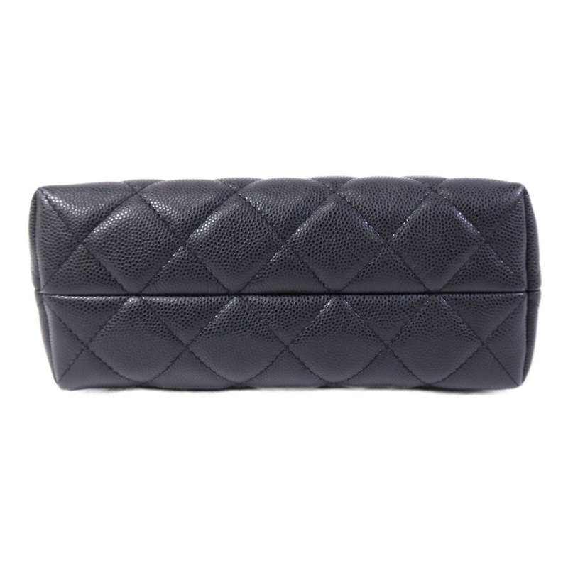 CHANEL 牛皮皮革Chain Shoulder Bag金扣鏈帶手挽肩背兩用袋-3