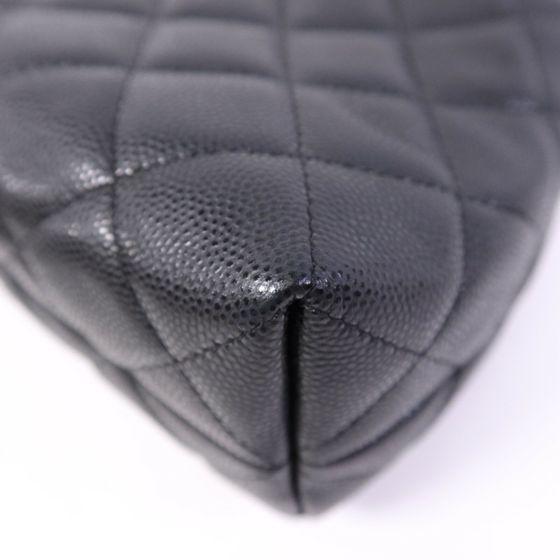 CHANEL 牛皮皮革Chain Shoulder Bag金扣鏈帶手挽肩背兩用袋-12