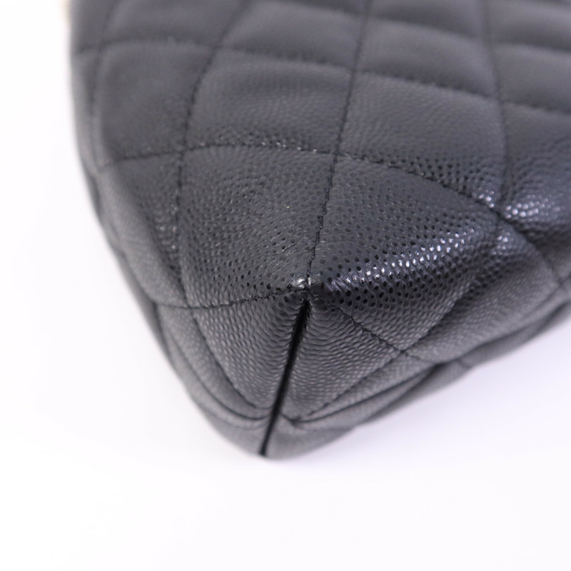 CHANEL 牛皮皮革Chain Shoulder Bag金扣鏈帶手挽肩背兩用袋-13