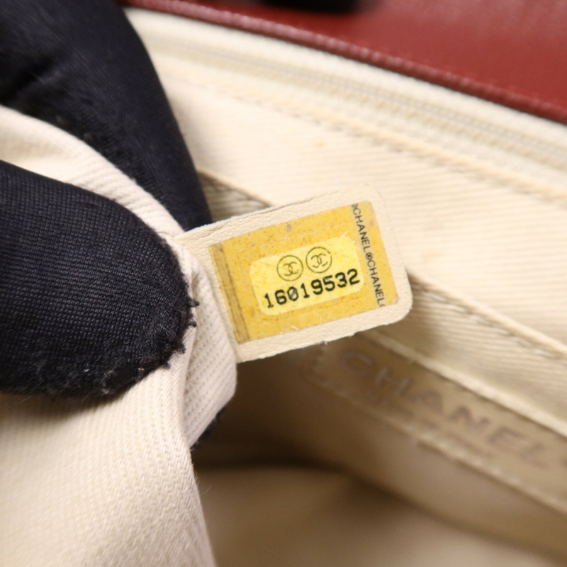 CHANEL 牛皮皮革Chain Shoulder Bag銀扣鏈帶肩背袋-7