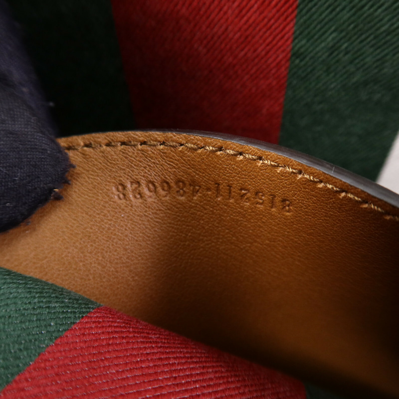 GUCCI 塗層帆布GG Emblem Mini Shoulder bag金扣手挽肩背兩用袋-7