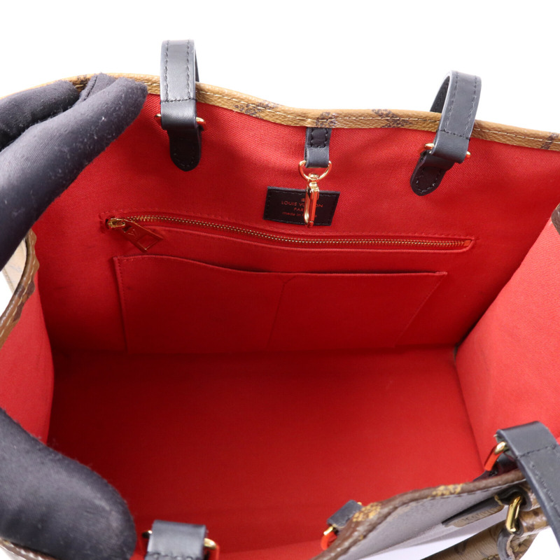 LOUIS VUITTON Monogram Giant On The Go MM金扣手挽肩背兩用袋-4