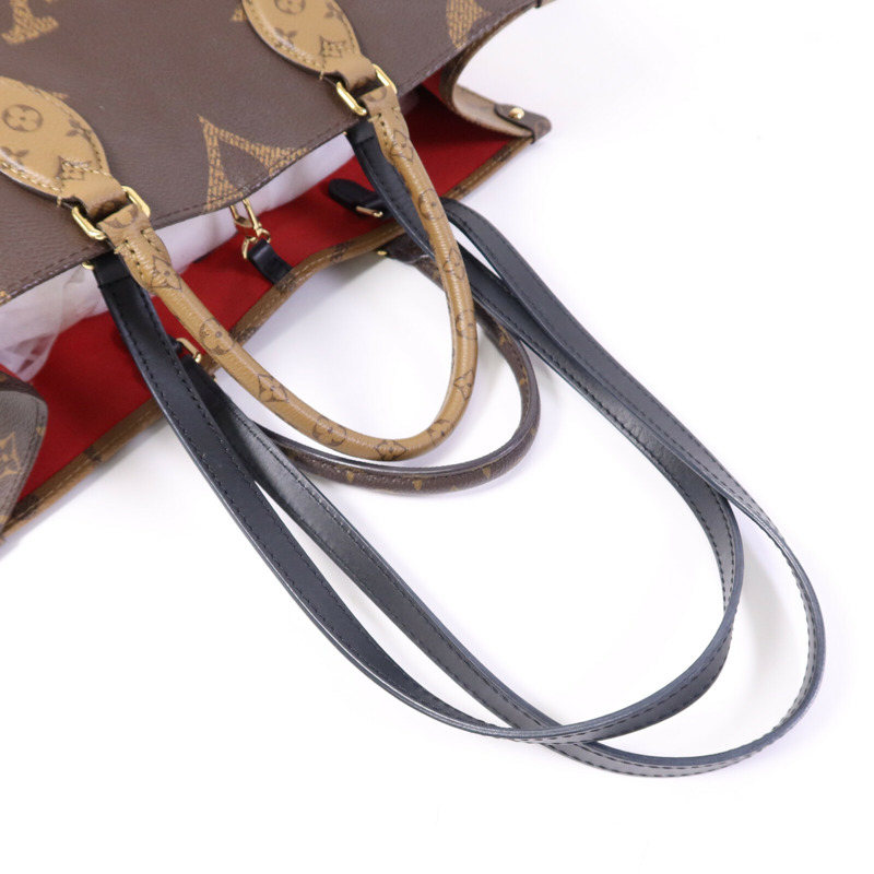 LOUIS VUITTON Monogram Giant On The Go MM金扣手挽肩背兩用袋-6