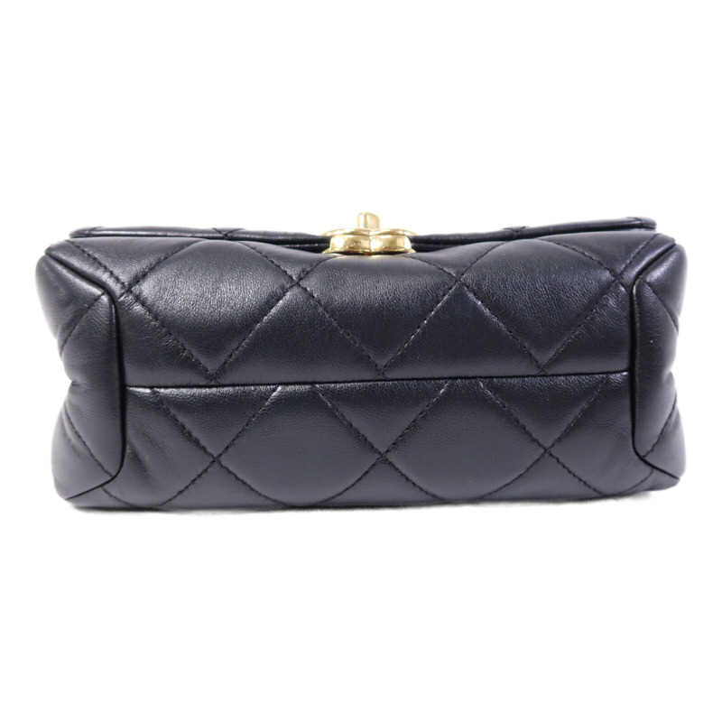 CHANEL 羊皮皮革2 Way Shoulder Bag金扣鏈帶手挽肩背兩用袋-3