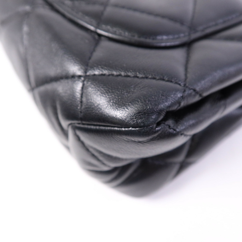 CHANEL 羊皮皮革2 Way Shoulder Bag金扣鏈帶手挽肩背兩用袋-11