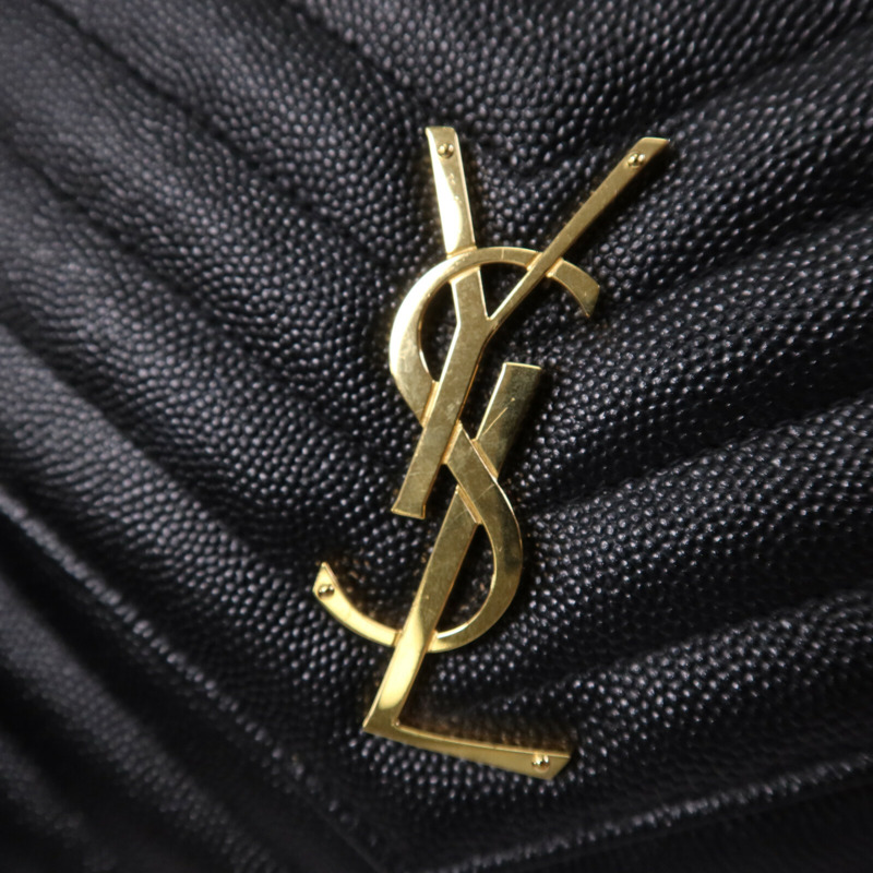 SAINT LAURENT 牛皮皮革Cassandre Envelope金扣鏈帶肩背袋-6