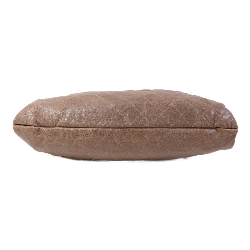 CHANEL 牛皮皮革Shoulder Bag銀扣肩背袋-3