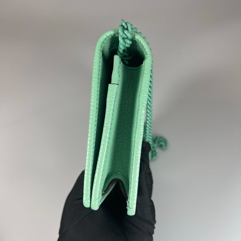 GUCCI 497985 綠色鏡子WOC肩背包-2