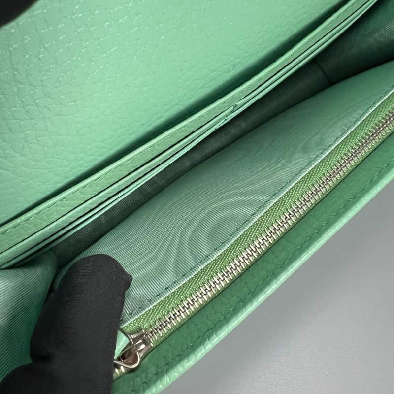 GUCCI 497985 綠色鏡子WOC肩背包-6