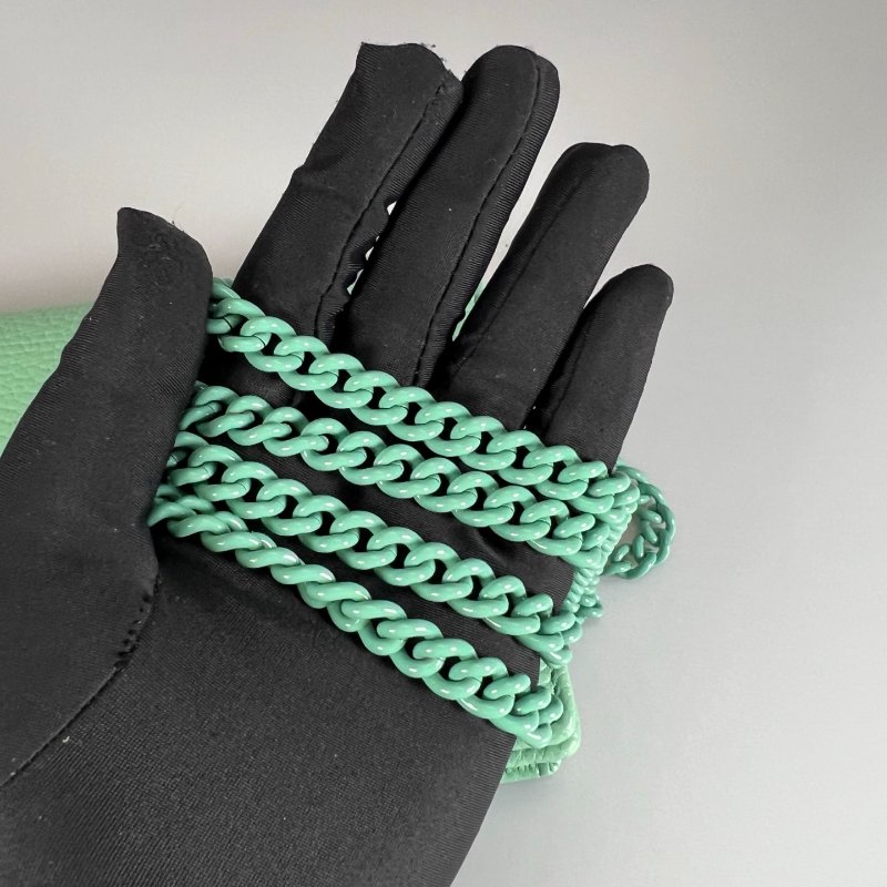 GUCCI 497985 綠色鏡子WOC肩背包-10