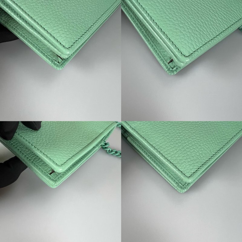 GUCCI 497985 綠色鏡子WOC肩背包-11