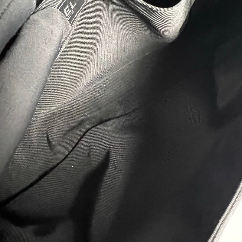 CHANEL 2.55尼龍蛇鍊米蘭背帶 尼龍灰 保卡款5開-6