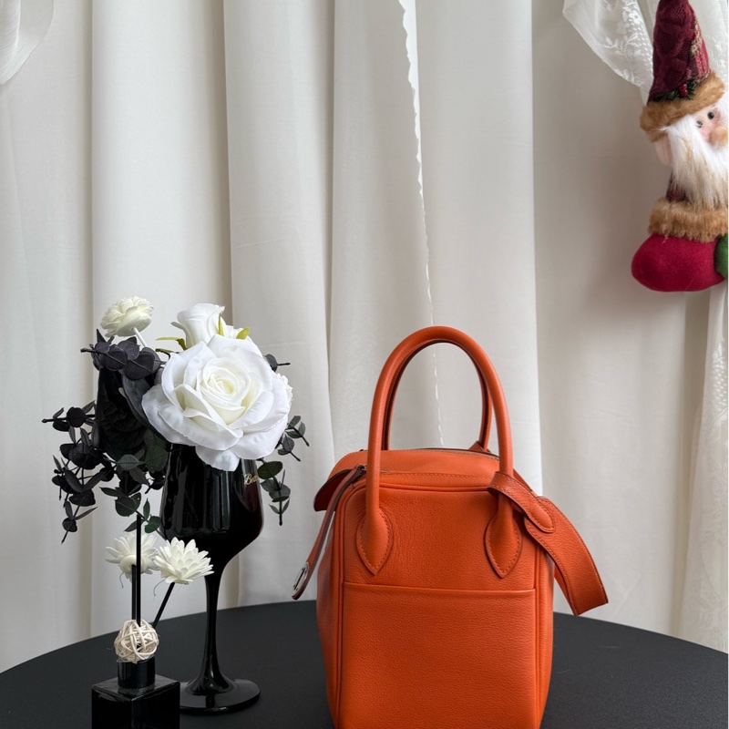 Hermes愛馬仕 愛馬仕橙 lindy26 塵袋。-3
