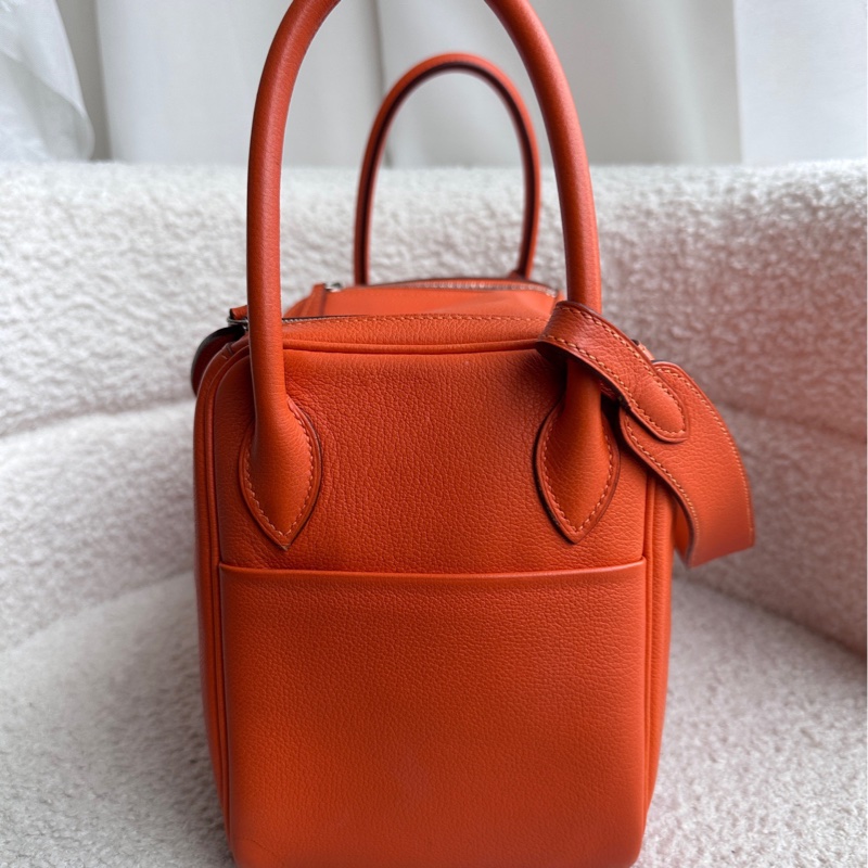 Hermes愛馬仕 愛馬仕橙 lindy26 塵袋。-4