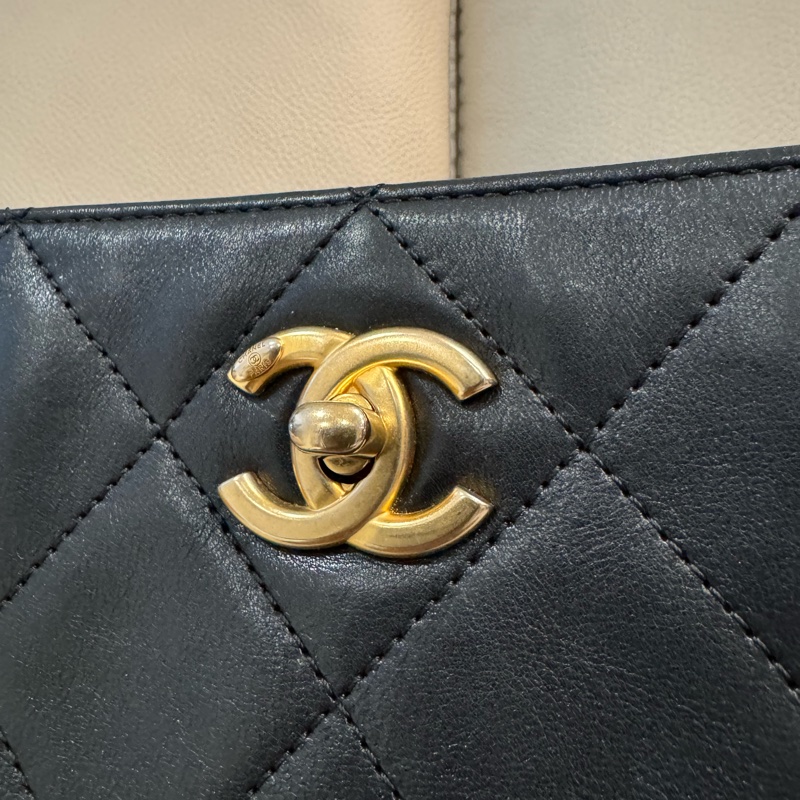 Chanel 香奈兒 Hobo嬉皮肩背包/斜背包/晶片款/97新美品-2