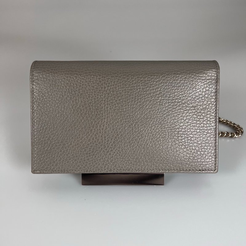 GUCCI 615523 灰SOHO 鐵牌肩背包-1