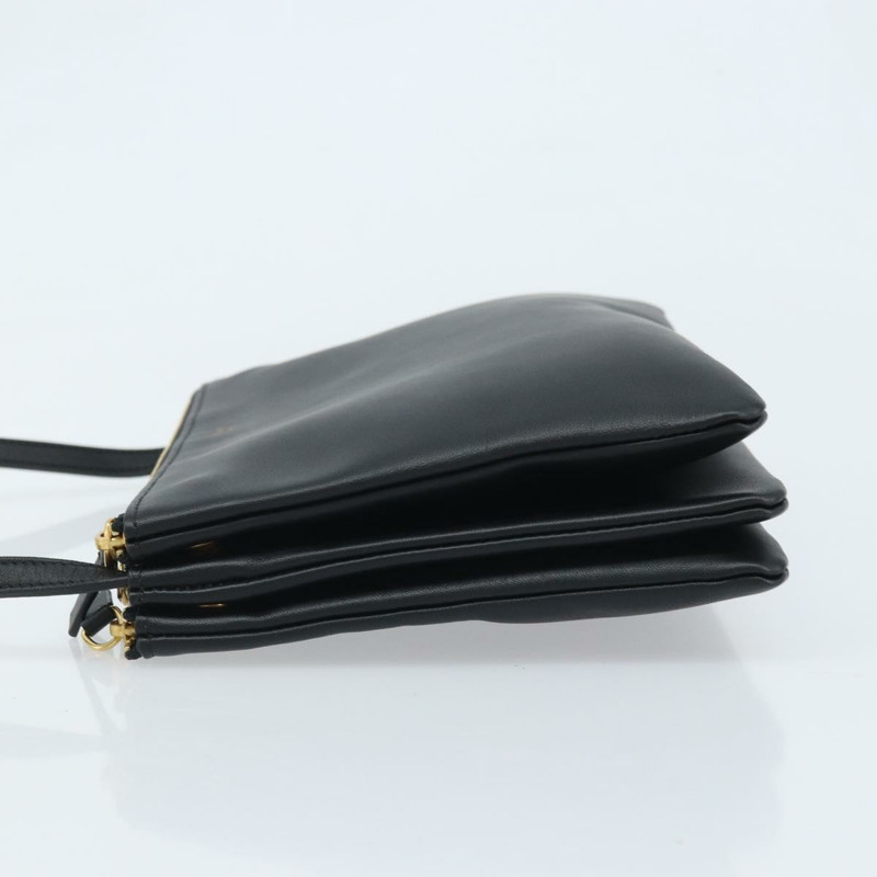 【日本直送】CELINE 黑色金色皮革肩背包 正品 ki6590V-3