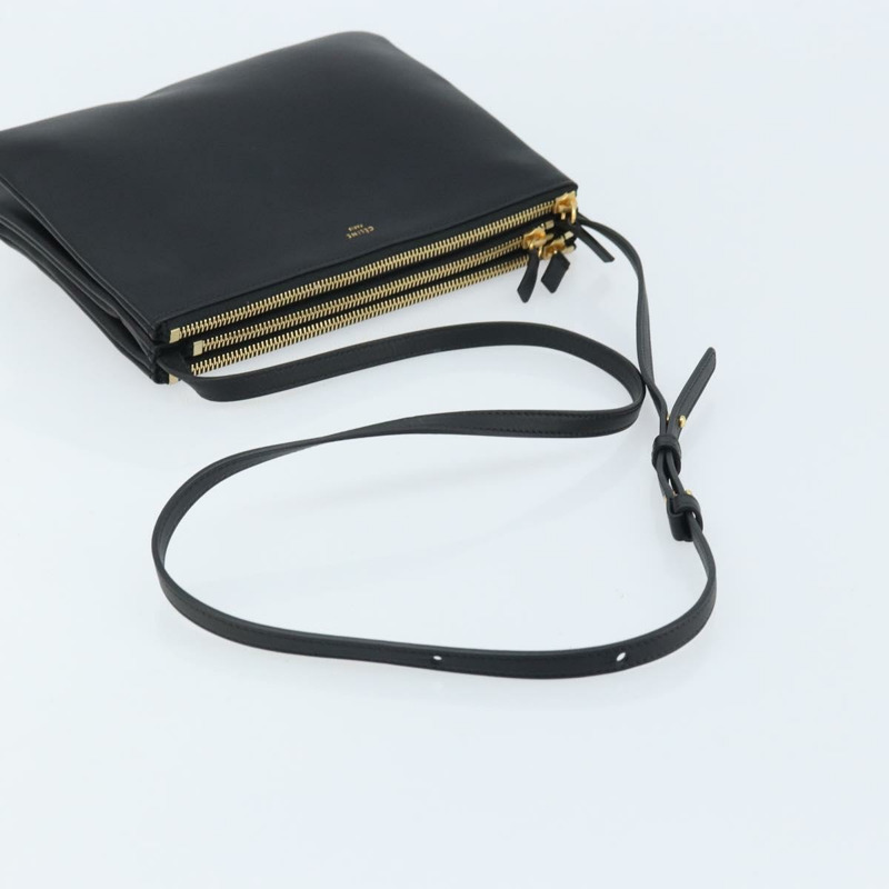 【日本直送】CELINE 黑色金色皮革肩背包 正品 ki6590V-6