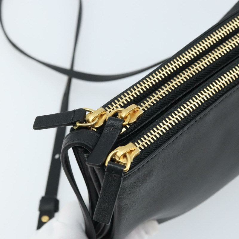 【日本直送】CELINE 黑色金色皮革肩背包 正品 ki6590V-17