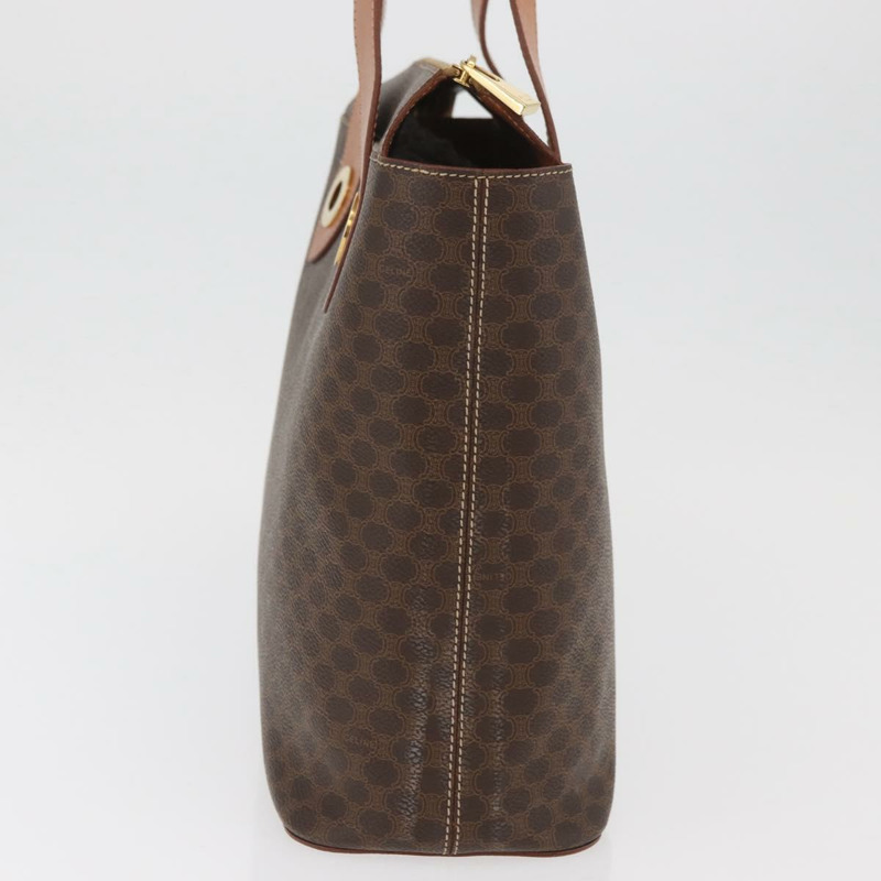 【日本直送】CELINE Macadam帆布托特包 PVC皮革 棕色 金色 正品 am11188A-3