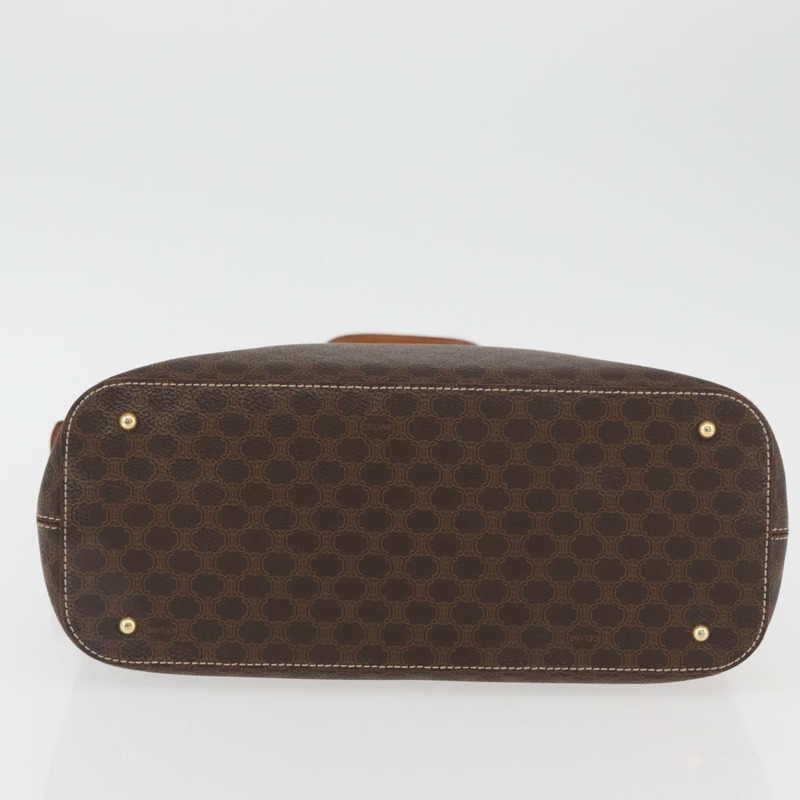 【日本直送】CELINE Macadam帆布托特包 PVC皮革 棕色 金色 正品 am11188A-4