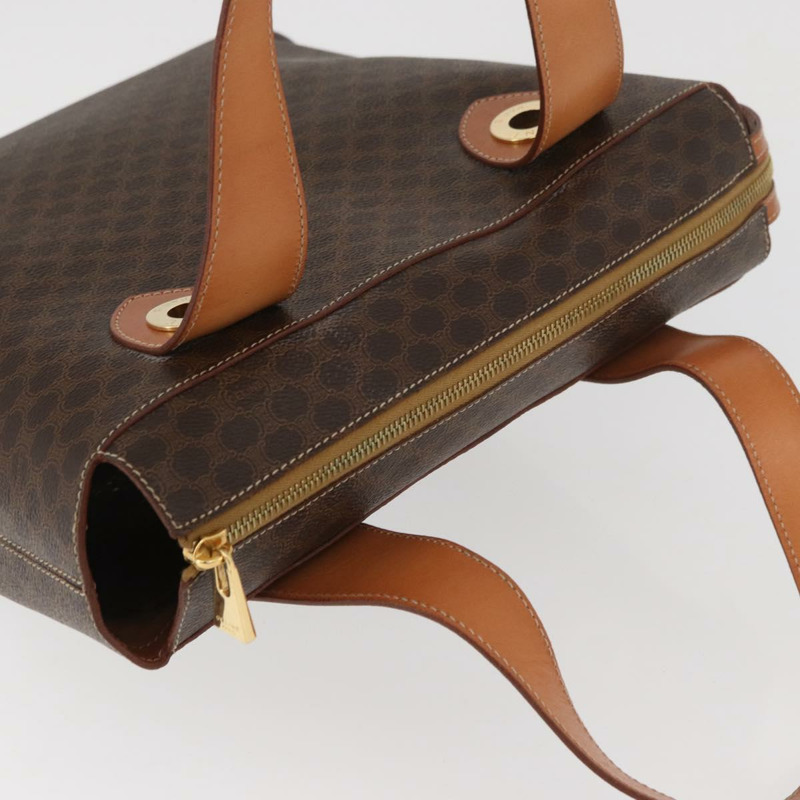 【日本直送】CELINE Macadam帆布托特包 PVC皮革 棕色 金色 正品 am11188A-5
