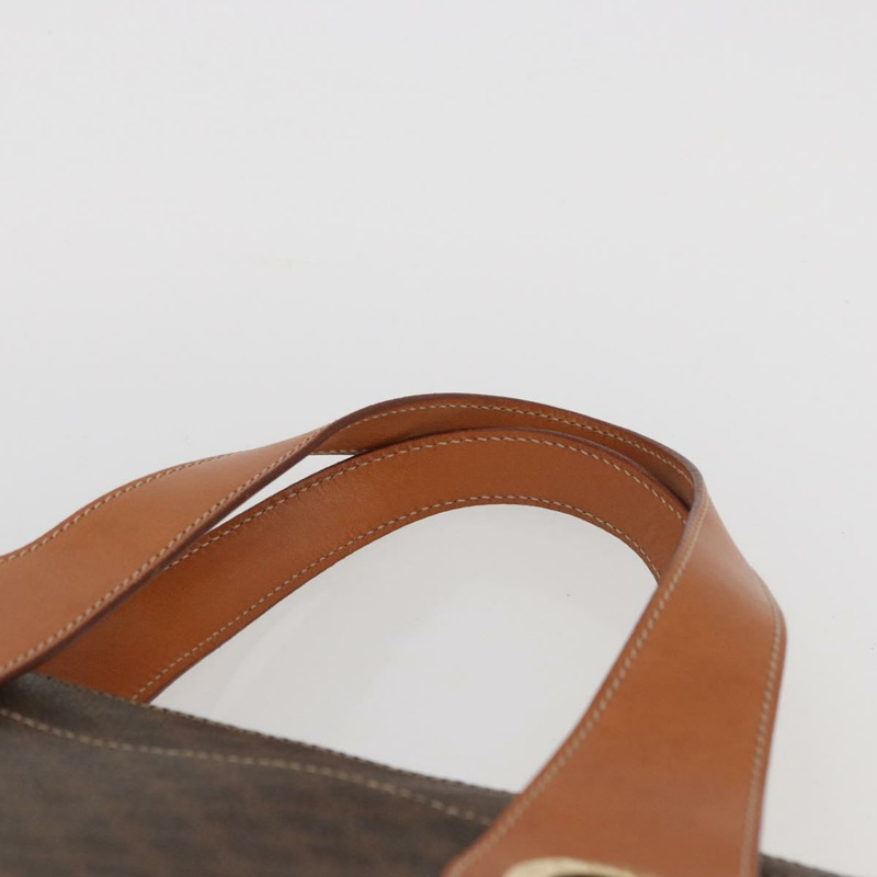 【日本直送】CELINE Macadam帆布托特包 PVC皮革 棕色 金色 正品 am11188A-7