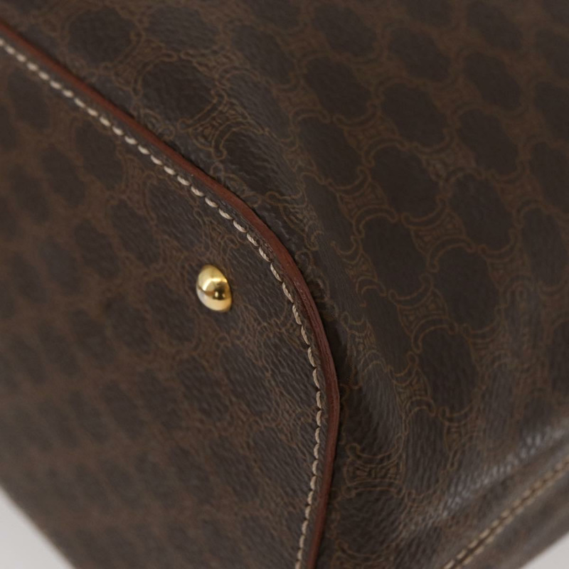 【日本直送】CELINE Macadam帆布托特包 PVC皮革 棕色 金色 正品 am11188A-13