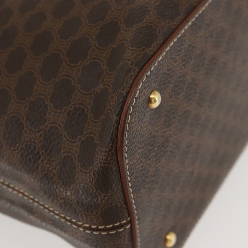 【日本直送】CELINE Macadam帆布托特包 PVC皮革 棕色 金色 正品 am11188A-14