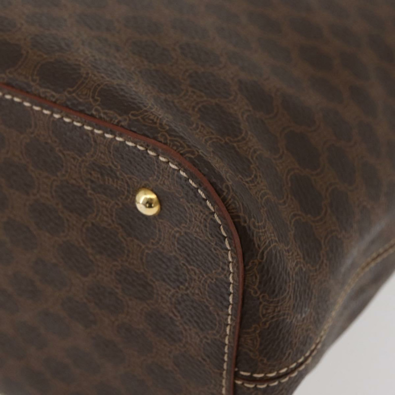 【日本直送】CELINE Macadam帆布托特包 PVC皮革 棕色 金色 正品 am11188A-15