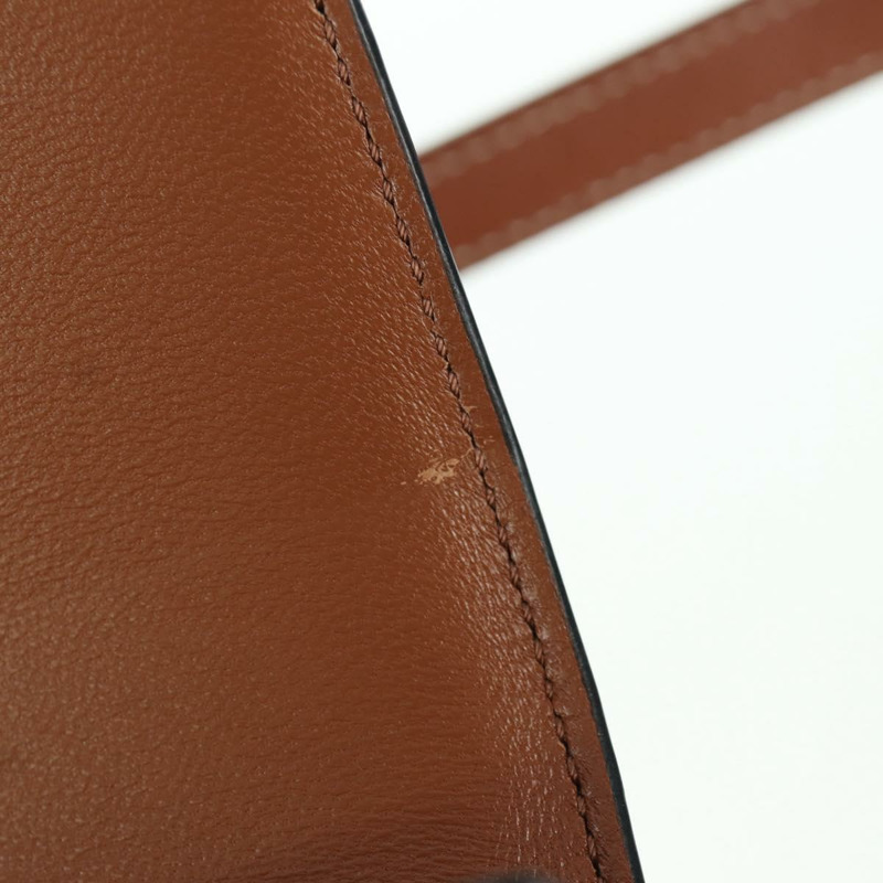 【日本直送】CELINE Triomphe帆布Claude單肩包 PVC深棕色金色 正品 BAZ248SAM-8