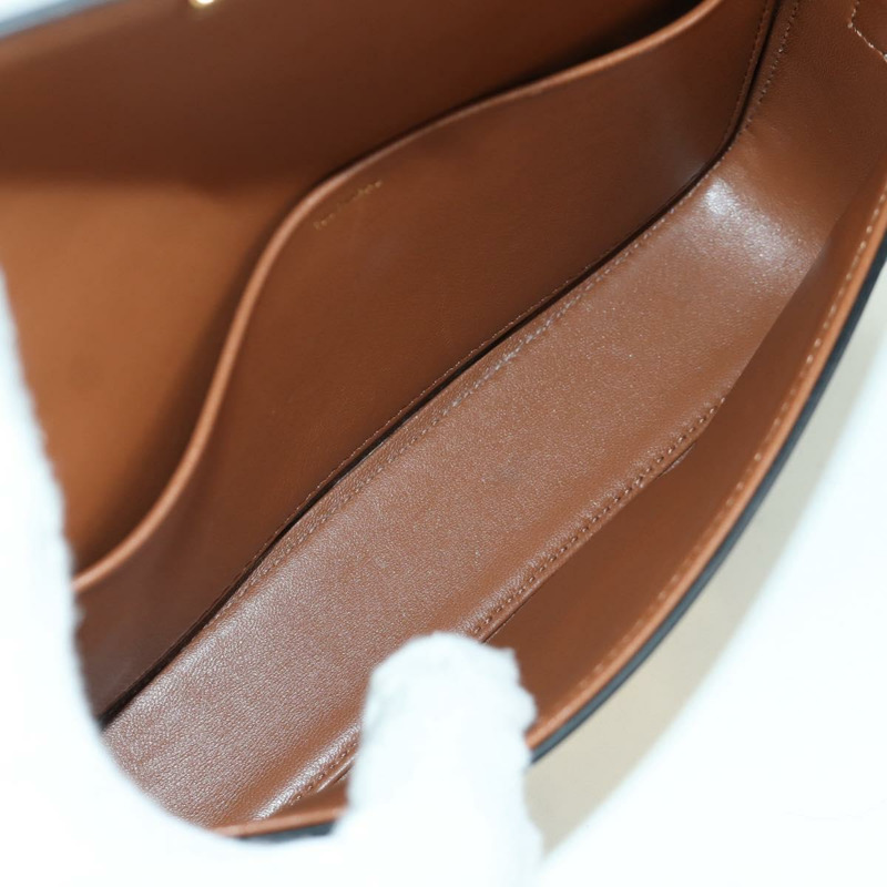 【日本直送】CELINE Triomphe帆布Claude單肩包 PVC深棕色金色 正品 BAZ248SAM-9