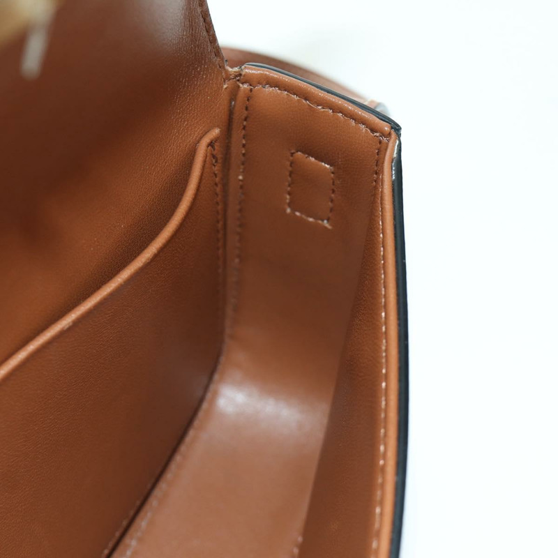 【日本直送】CELINE Triomphe帆布Claude單肩包 PVC深棕色金色 正品 BAZ248SAM-21