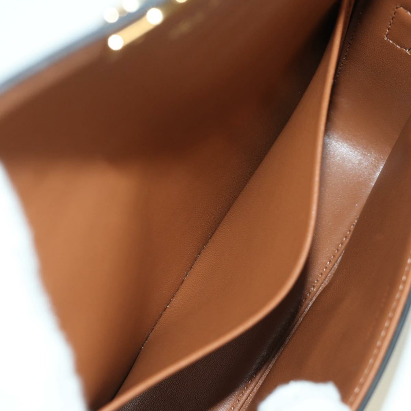 【日本直送】CELINE Triomphe帆布Claude單肩包 PVC深棕色金色 正品 BAZ248SAM-23