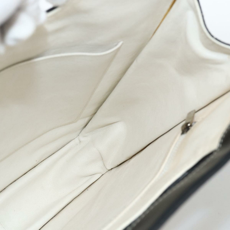 【日本直送】香奈兒 Choco Bar 鏈條肩背包 漆皮 米色 銀色 CC 標誌 正品 BA11764A-18