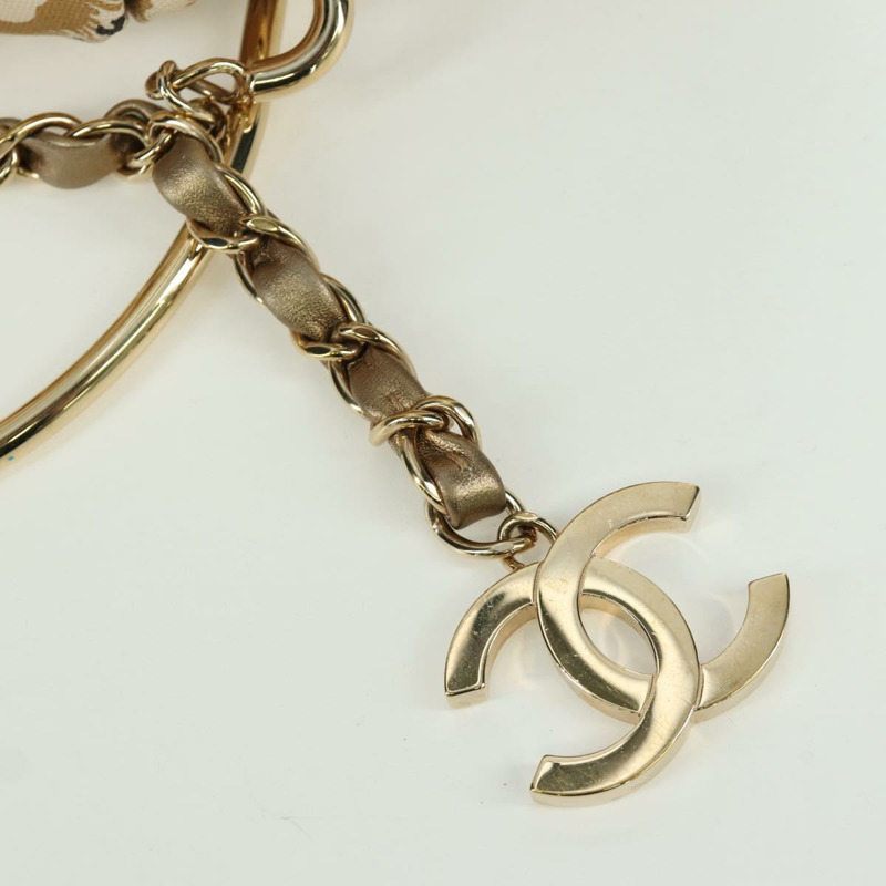 【日本直送】香奈兒山茶花手袋帆布米色金色雙C標誌BAZ669V-8