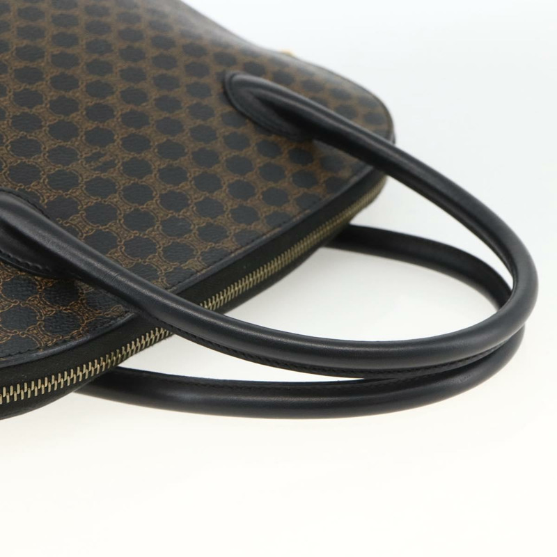 【日本直送】CELINE Macadam帆布手提包 PVC皮革 2way Black Gold Auth ARZ869A-6